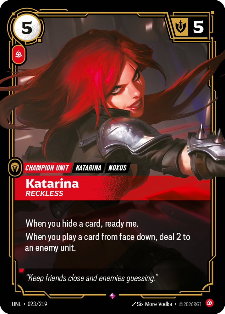 Katarina - Reckless (Foil) - Unleashed (023/219)