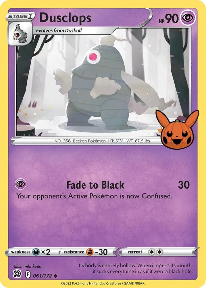 Pokemon | Dusclops (061/172) [Trick or Trade] | The Nerd Merchant