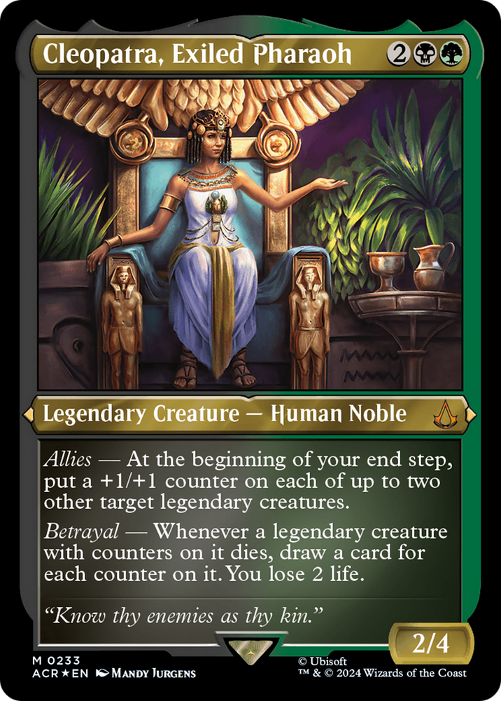 Magic | Cleopatra, Exiled Pharaoh (Foil Etched) [Assassin's Creed] | The Nerd Merchant