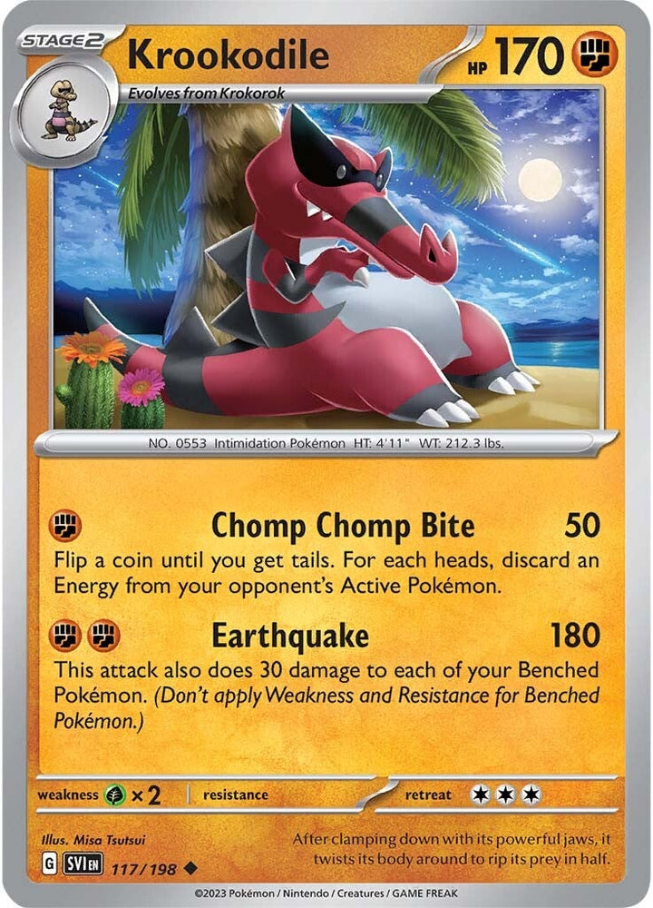 Pokemon | Krookodile (117/198) [Scarlet & Violet: Base Set] | The Nerd Merchant