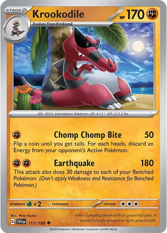 Pokemon | Krookodile (117/198) [Scarlet & Violet: Base Set] | The Nerd Merchant