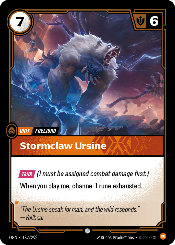 Stormclaw Ursine - Origins #137
