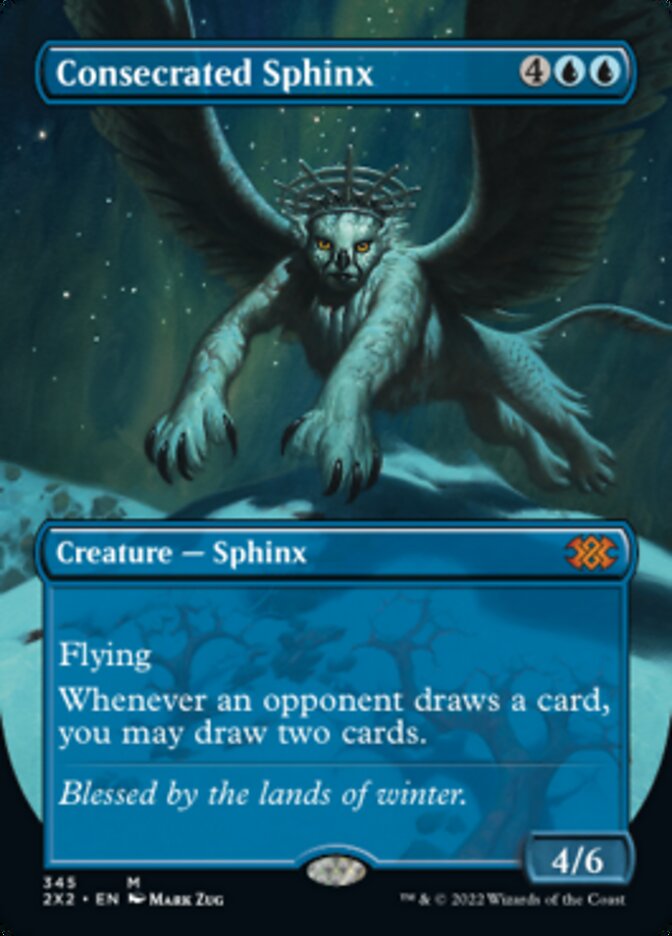 Magic | Consecrated Sphinx (Borderless Alternate Art) [Double Masters 2022] | The Nerd Merchant