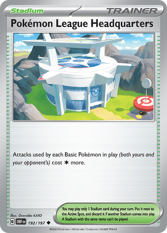 Pokemon | Pokemon League Headquarters (192/197) [Scarlet & Violet: Obsidian Flames] | The Nerd Merchant