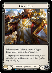 Flesh and Blood TCG | Civic Duty [TCC031] (Round the Table: TCC x LSS) | The Nerd Merchant