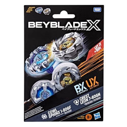 Beyblade X Cowl Sphinx 1-80GF & Crest Leon 7-60GN Dual Pack