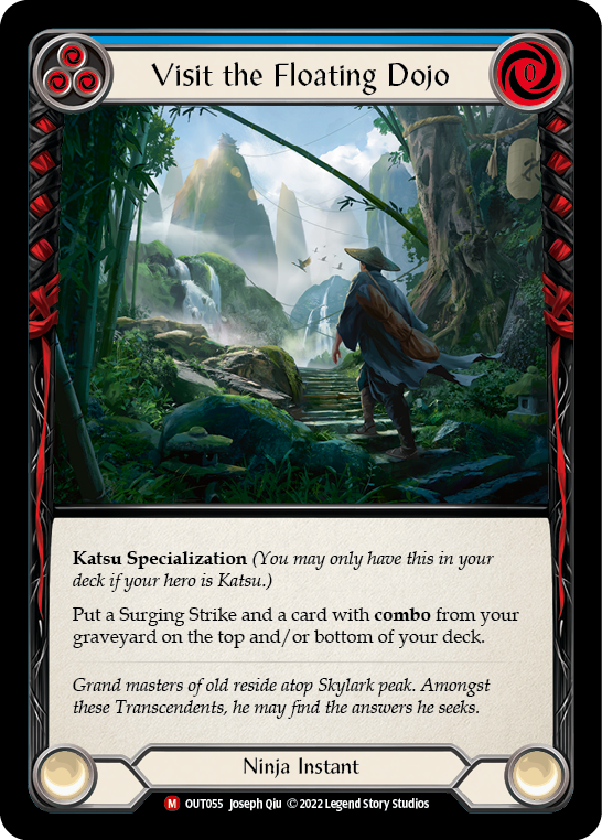 Flesh and Blood TCG | Visit the Floating Dojo [OUT055] (Outsiders)  Rainbow Foil | The Nerd Merchant