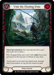 Flesh and Blood TCG | Visit the Floating Dojo [OUT055] (Outsiders)  Rainbow Foil | The Nerd Merchant