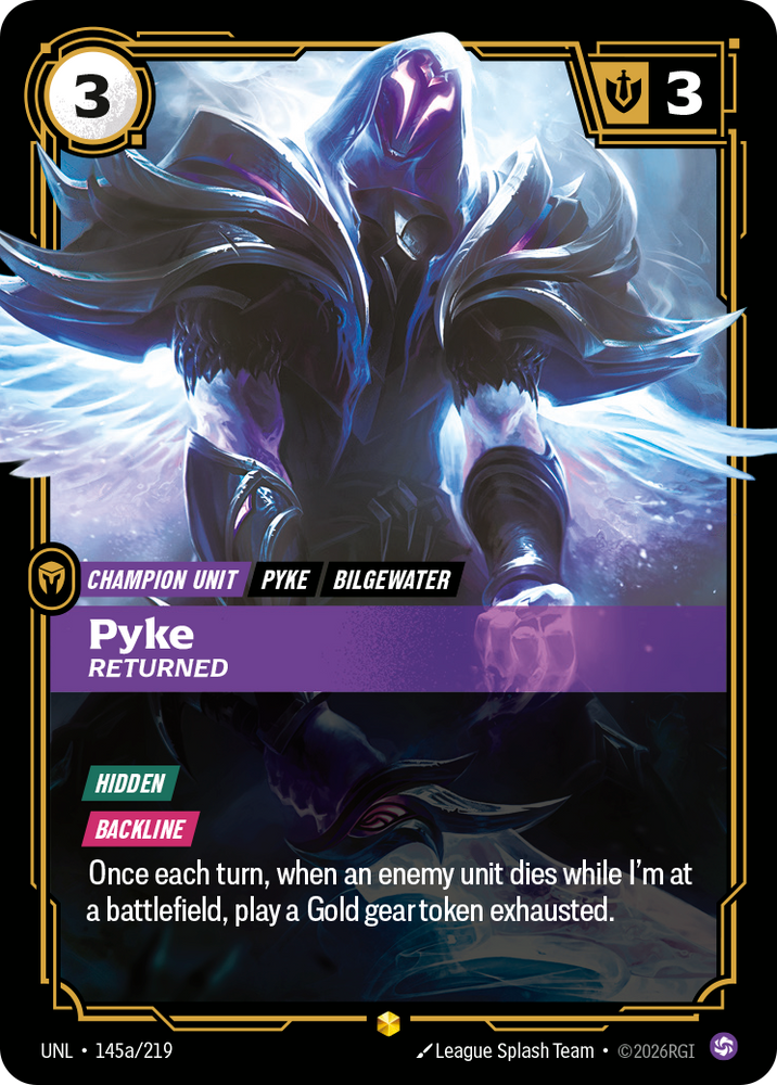 Pyke - Returned (Alternate Art) (Foil) - Unleashed (145a/219)