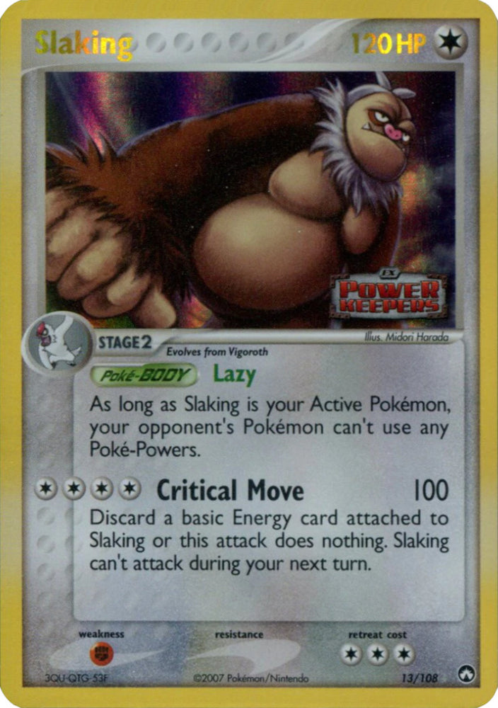 Pokemon | Slaking (13/108) (Stamped) [EX: Power Keepers] | The Nerd Merchant