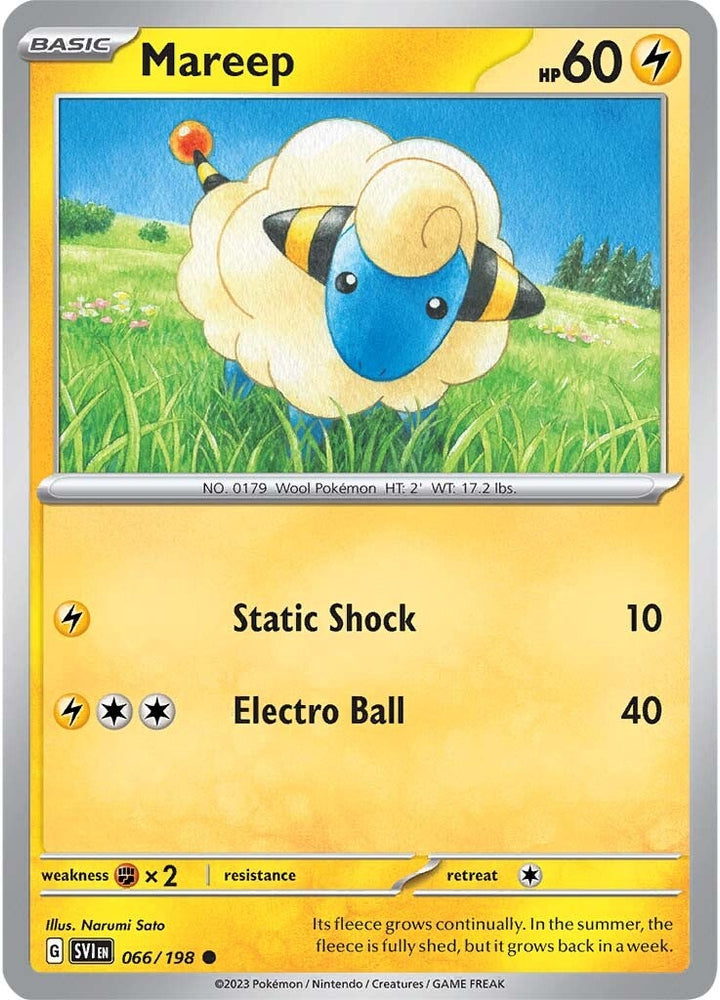 Pokemon | Mareep (066/198) [Scarlet & Violet: Base Set] | The Nerd Merchant