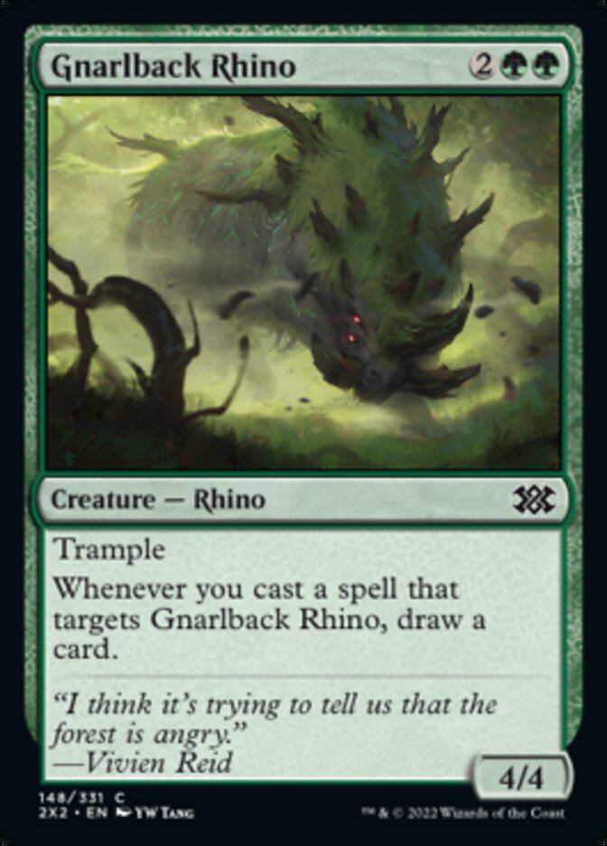 Magic | Gnarlback Rhino [Double Masters 2022] | The Nerd Merchant