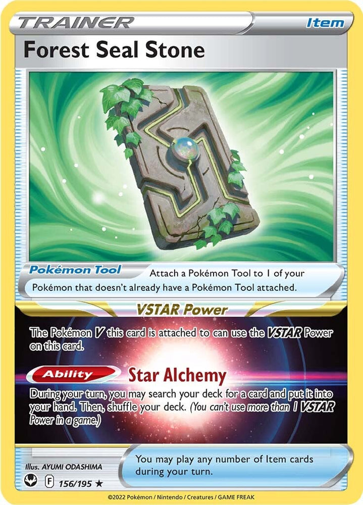 Pokemon | Forest Seal Stone (156/195) [Sword & Shield: Silver Tempest] | The Nerd Merchant