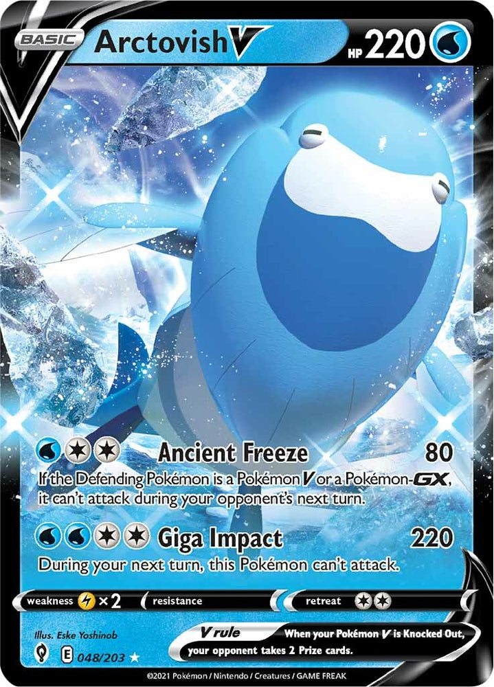 Pokemon | Arctovish V (048/203) [Sword & Shield: Evolving Skies] | The Nerd Merchant