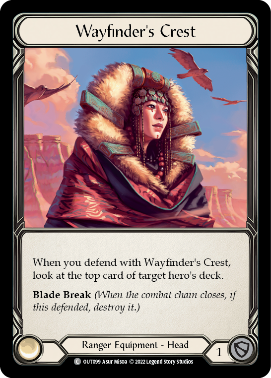 Flesh and Blood TCG | Wayfinder's Crest [OUT099] (Outsiders)  Rainbow Foil | The Nerd Merchant