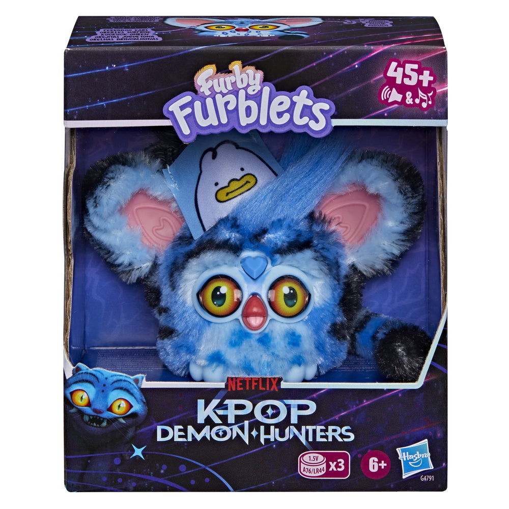 Furby Furblets KPop Demon Hunters Derpy Tiger Mini Electronic Plush Toy