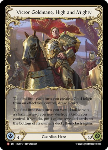 Flesh and Blood TCG | Victor Goldmane, High and Mighty [HVY047] (Heavy Hitters) | The Nerd Merchant