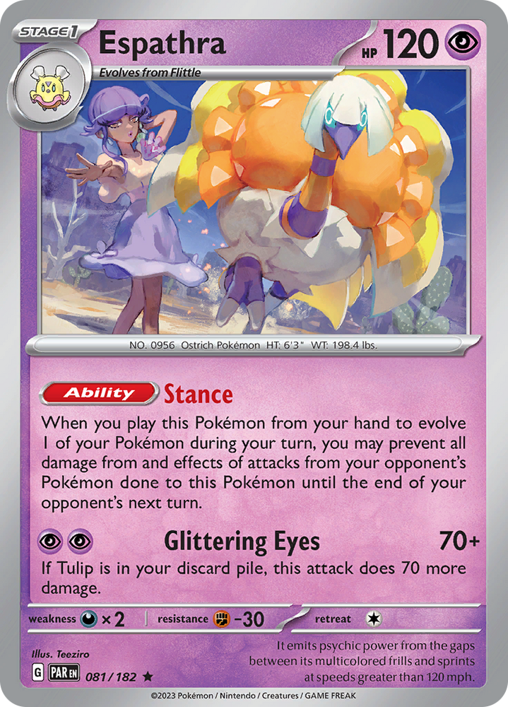 Pokemon | Espathra (081/182) [Scarlet & Violet: Paradox Rift] | The Nerd Merchant