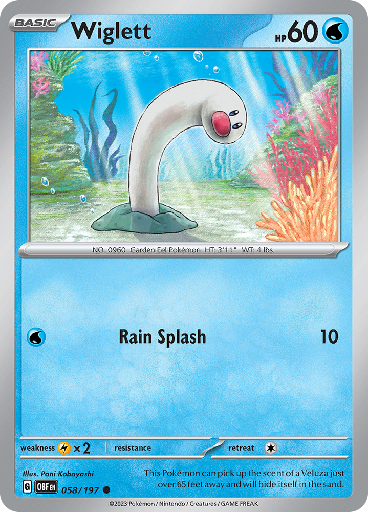 Pokemon | Wiglett (058/197) [Scarlet & Violet: Obsidian Flames] | The Nerd Merchant