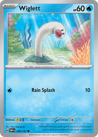Pokemon | Wiglett (058/197) [Scarlet & Violet: Obsidian Flames] | The Nerd Merchant