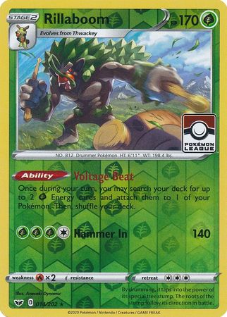 Pokemon | Rillaboom (014/202) (League Promo) [Sword & Shield: Base Set] | The Nerd Merchant
