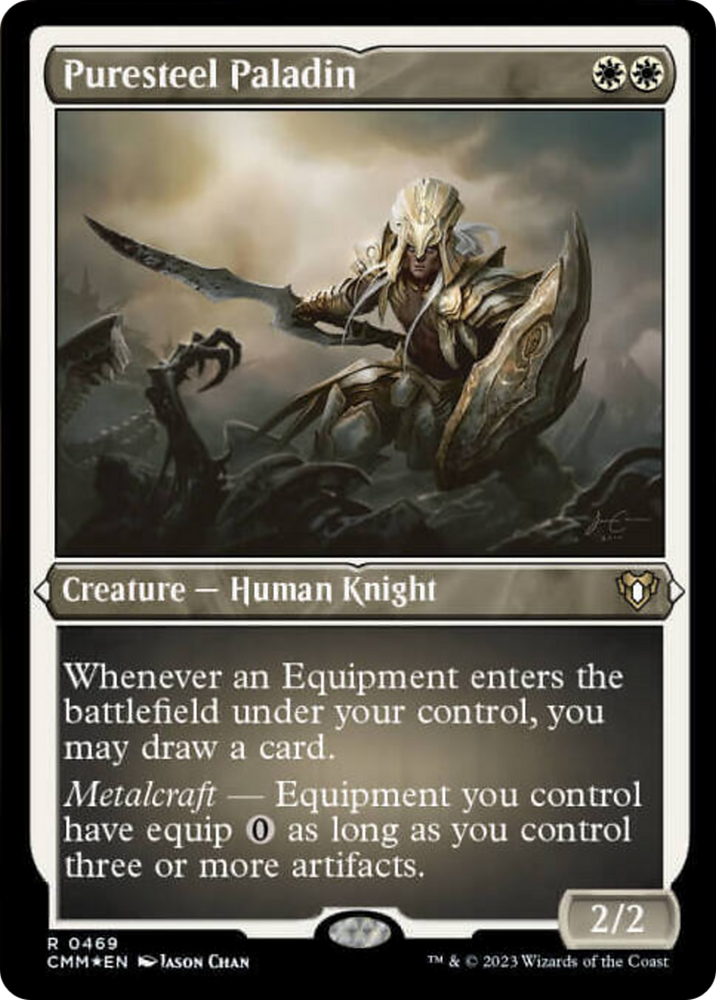 Magic | Puresteel Paladin (Foil Etched) [Commander Masters] | The Nerd Merchant