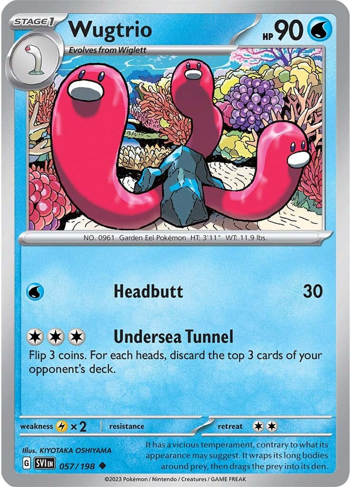 Pokemon | Wugtrio (057/198) [Scarlet & Violet: Base Set] | The Nerd Merchant