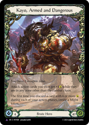 Flesh and Blood TCG | Kayo, Armed and Dangerous (Marvel) [HVY001] (Heavy Hitters)  Cold Foil | The Nerd Merchant