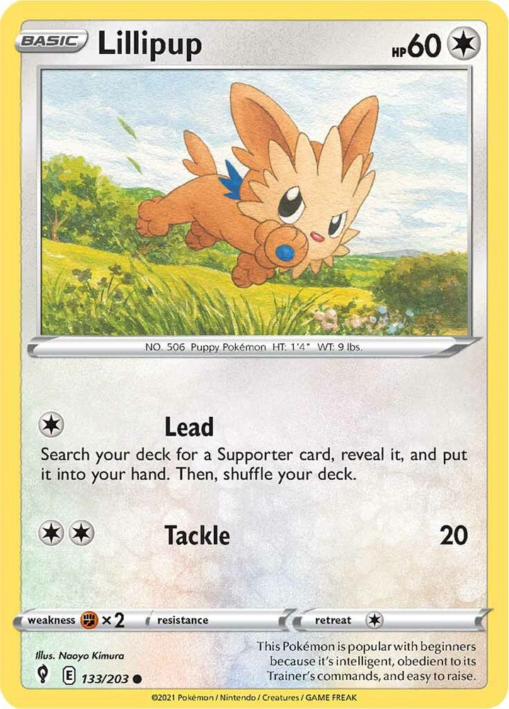 Pokemon | Lillipup (133/203) [Sword & Shield: Evolving Skies] | The Nerd Merchant