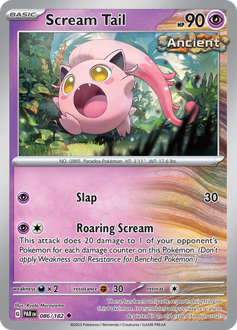 Pokemon | Scream Tail (086/182) [Scarlet & Violet: Paradox Rift] | The Nerd Merchant