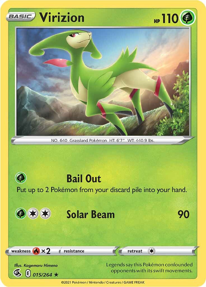 Pokemon | Virizion (015/264) [Sword & Shield: Fusion Strike] | The Nerd Merchant