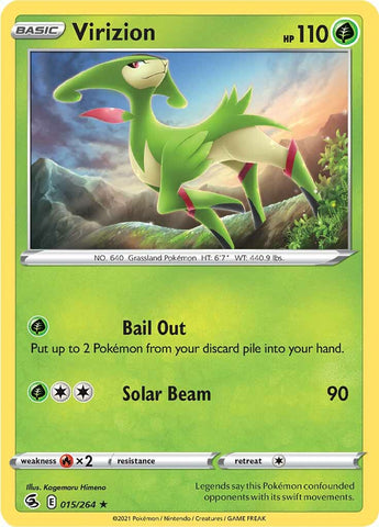 Pokemon | Virizion (015/264) [Sword & Shield: Fusion Strike] | The Nerd Merchant