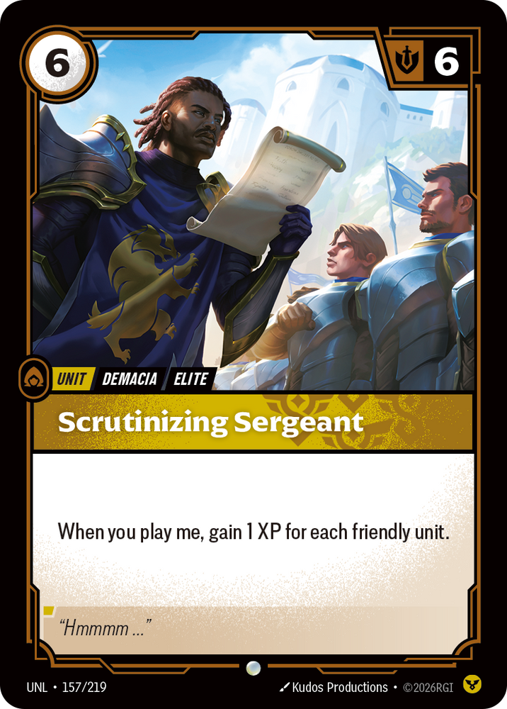 Scrutinizing Sergeant - Unleashed (157/219)