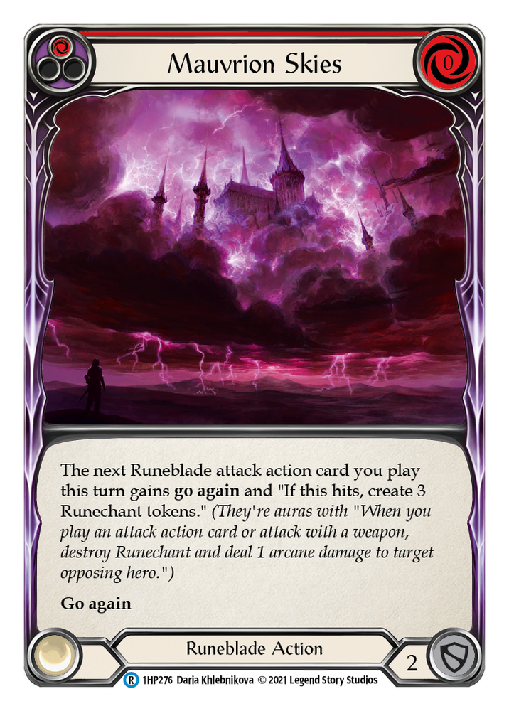 Flesh and Blood TCG | Mauvrion Skies (Red) [1HP276] (History Pack 1) | The Nerd Merchant