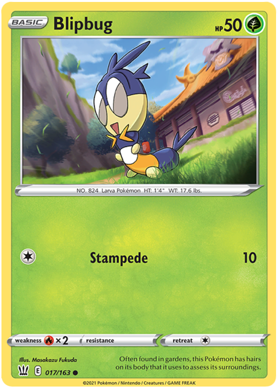 Pokemon | Blipbug (017/163) [Sword & Shield: Battle Styles] | The Nerd Merchant