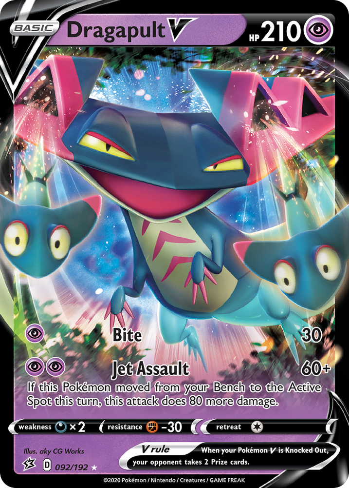 Pokemon | Dragapult V (092/192) [Sword & Shield: Rebel Clash] | The Nerd Merchant