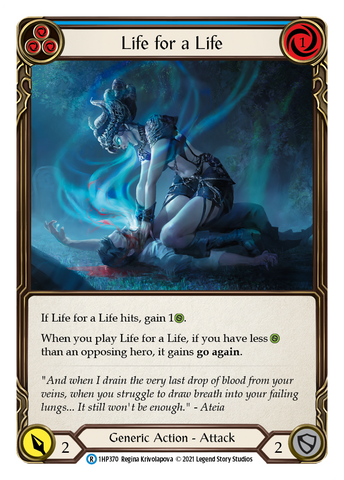 Flesh and Blood TCG | Life for a Life (Blue) [1HP370] (History Pack 1) | The Nerd Merchant