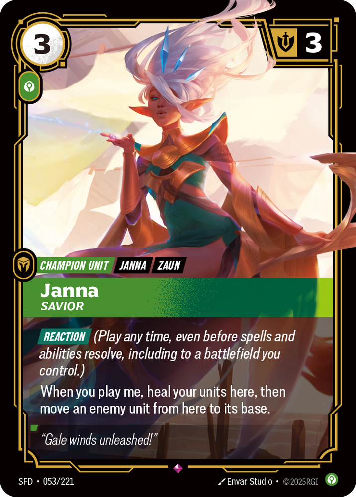 Janna, Savior (Foil) - Spiritforged #53