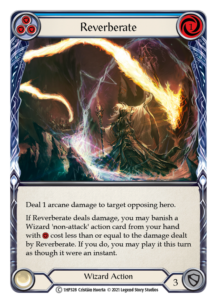 Flesh and Blood TCG | Reverberate (Blue) [1HP328] (History Pack 1) | The Nerd Merchant