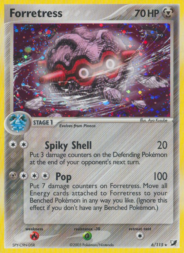 Pokemon | Forretress (6/115) [EX: Unseen Forces] | The Nerd Merchant