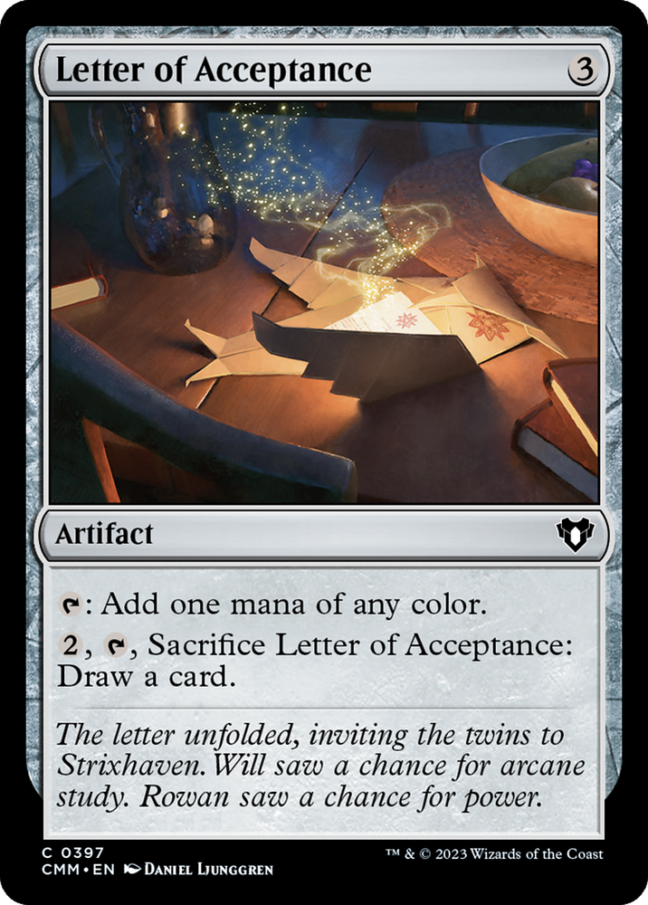 Magic | Letter of Acceptance [Commander Masters] | The Nerd Merchant