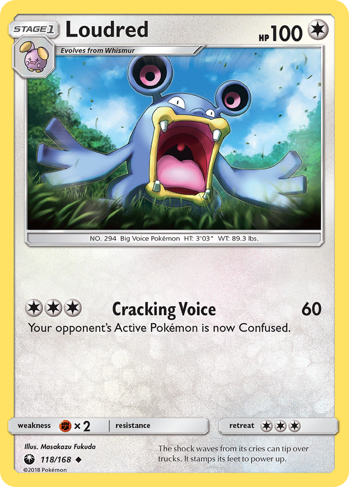Pokemon | Loudred (118/168) [Sun & Moon: Celestial Storm] | The Nerd Merchant
