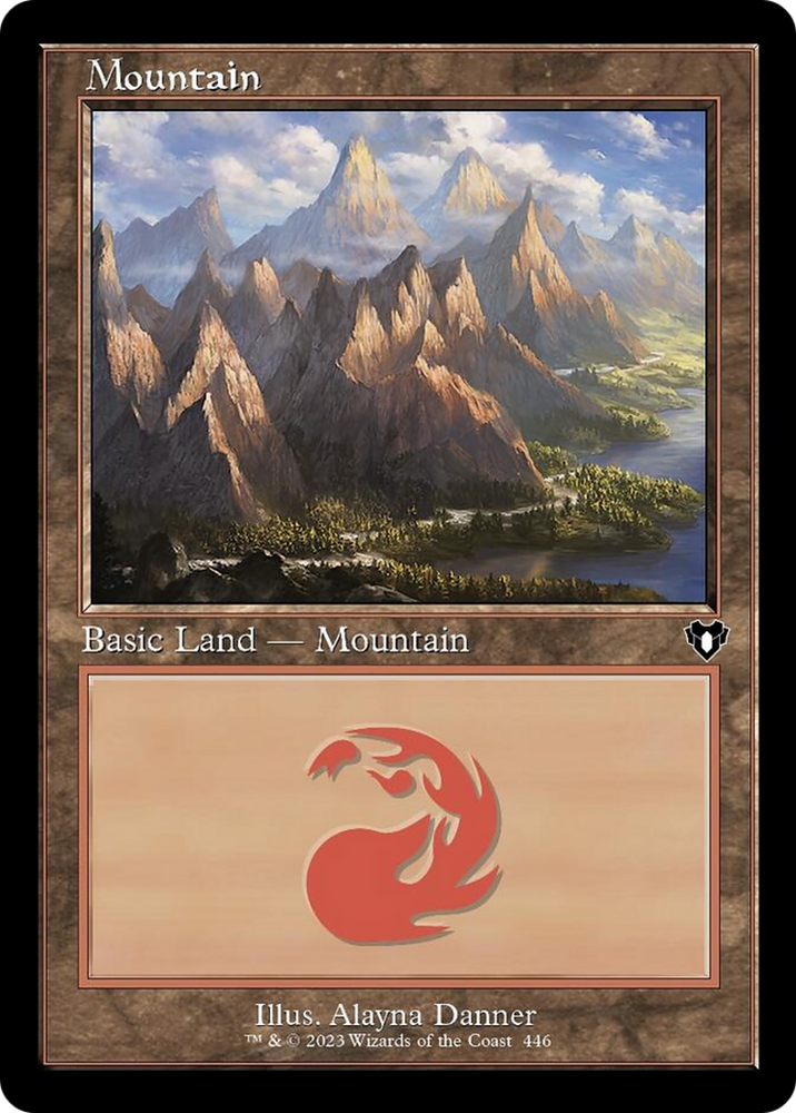 Magic | Mountain (446) (Retro) [Commander Masters] | The Nerd Merchant