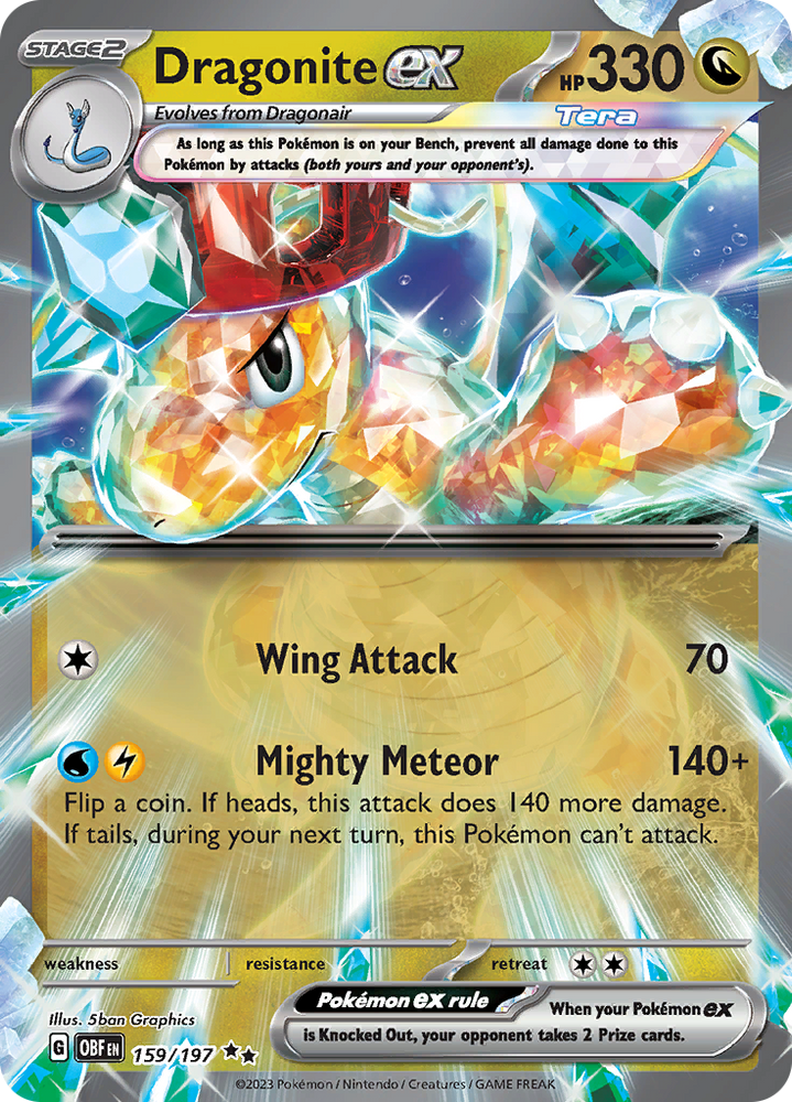 Pokemon | Dragonite ex (159/197) [Scarlet & Violet: Obsidian Flames] | The Nerd Merchant