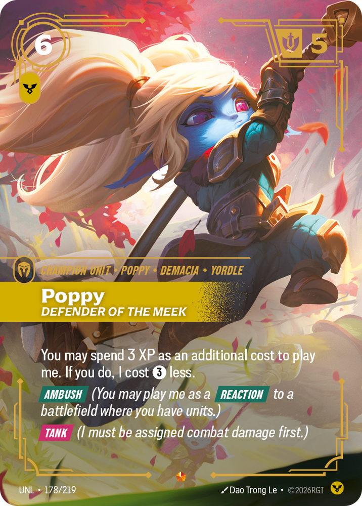 Poppy - Defender of the Meek (Foil) - Unleashed (178/219)