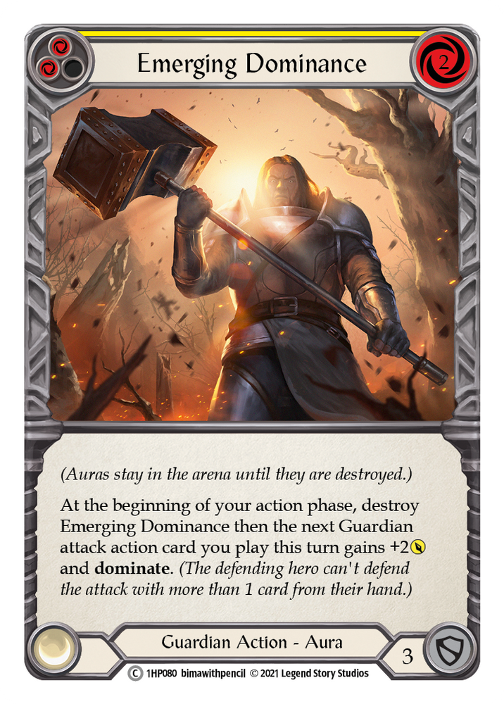 Flesh and Blood TCG | Emerging Dominance (Yellow) [1HP080] (History Pack 1) | The Nerd Merchant