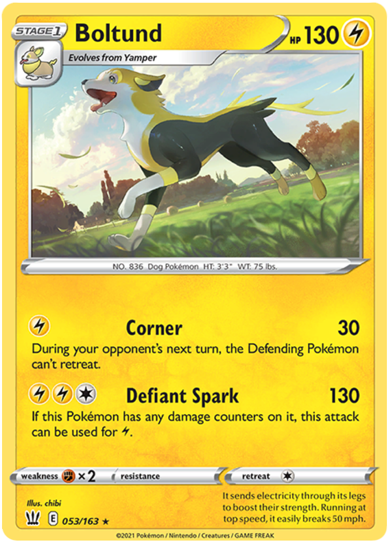 Pokemon | Boltund (053/163) [Sword & Shield: Battle Styles] | The Nerd Merchant