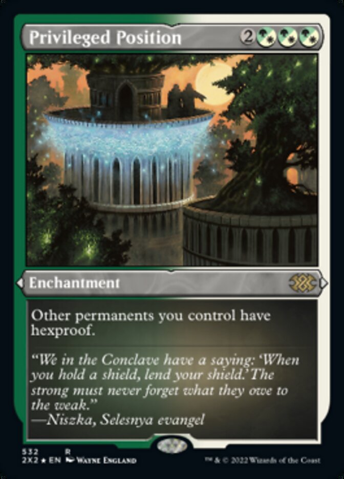 Magic | Privileged Position (Foil Etched) [Double Masters 2022] | The Nerd Merchant