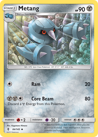 Pokemon | Metang (84/145) [Sun & Moon: Guardians Rising] | The Nerd Merchant