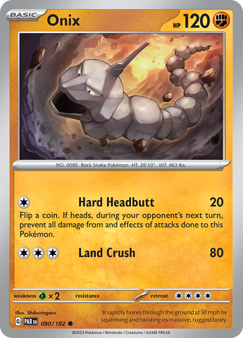 Pokemon | Onix (090/182) [Scarlet & Violet: Paradox Rift] | The Nerd Merchant